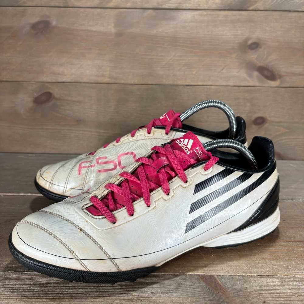 adidas f10 trx fg mens size 8 shoes white athletic indoor soccer sneakers
